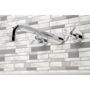 Millennium KS8041ZX Two-Handle 3-Hole Wall Mount Roman Tub Faucet, Polished Chrome