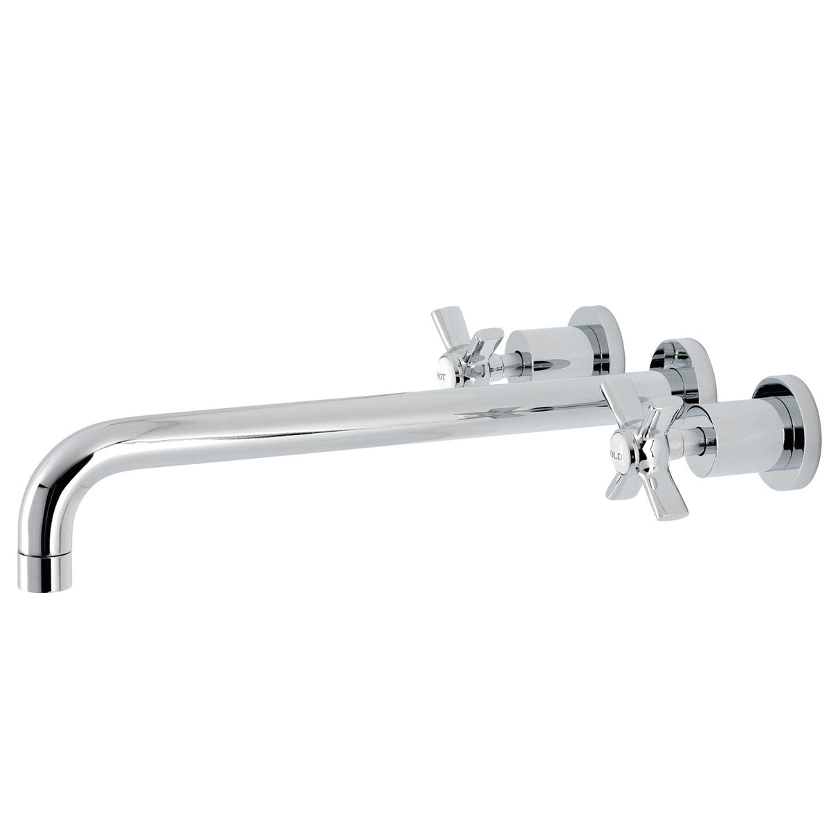 Millennium KS8041ZX Two-Handle 3-Hole Wall Mount Roman Tub Faucet, Polished Chrome