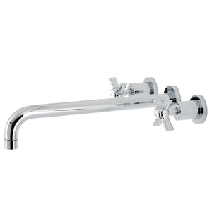 Millennium KS8041ZX Two-Handle 3-Hole Wall Mount Roman Tub Faucet, Polished Chrome
