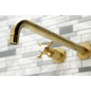 Metropolitan KS8047BX Two-Handle 3-Hole Wall Mount Roman Tub Faucet, Brushed Brass