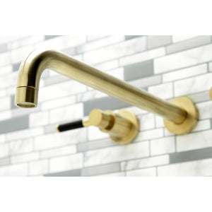 Kaiser KS8047DKL Two-Handle 3-Hole Wall Mount Roman Tub Faucet, Brushed Brass