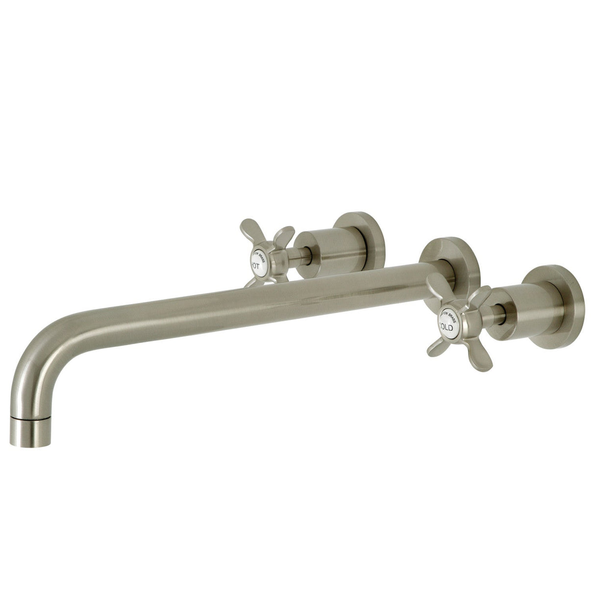 Essex KS8048BEX Two-Handle 3-Hole Wall Mount Roman Tub Faucet, Brushed Nickel