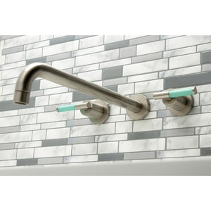Kaiser KS8048CKL Two-Handle 3-Hole Wall Mount Roman Tub Faucet, Brushed Nickel