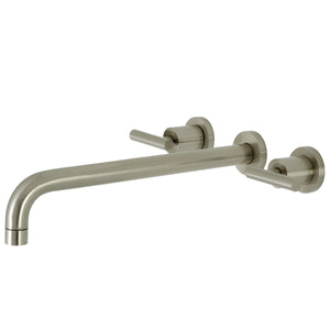 Manhattan KS8048CML Two-Handle 3-Hole Wall Mount Roman Tub Faucet, Brushed Nickel