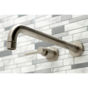 Concord KS8048DL Two-Handle 3-Hole Wall Mount Roman Tub Faucet, Brushed Nickel