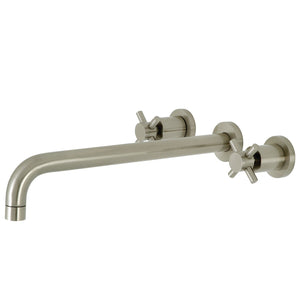 Concord KS8048DX Two-Handle 3-Hole Wall Mount Roman Tub Faucet, Brushed Nickel