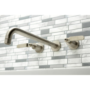 Whitaker KS8048KL Two-Handle 3-Hole Wall Mount Roman Tub Faucet, Brushed Nickel