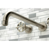 Belknap KS8048RX Two-Handle 3-Hole Wall Mount Roman Tub Faucet, Brushed Nickel