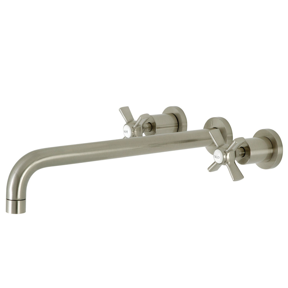 Millennium KS8048ZX Two-Handle 3-Hole Wall Mount Roman Tub Faucet, Brushed Nickel