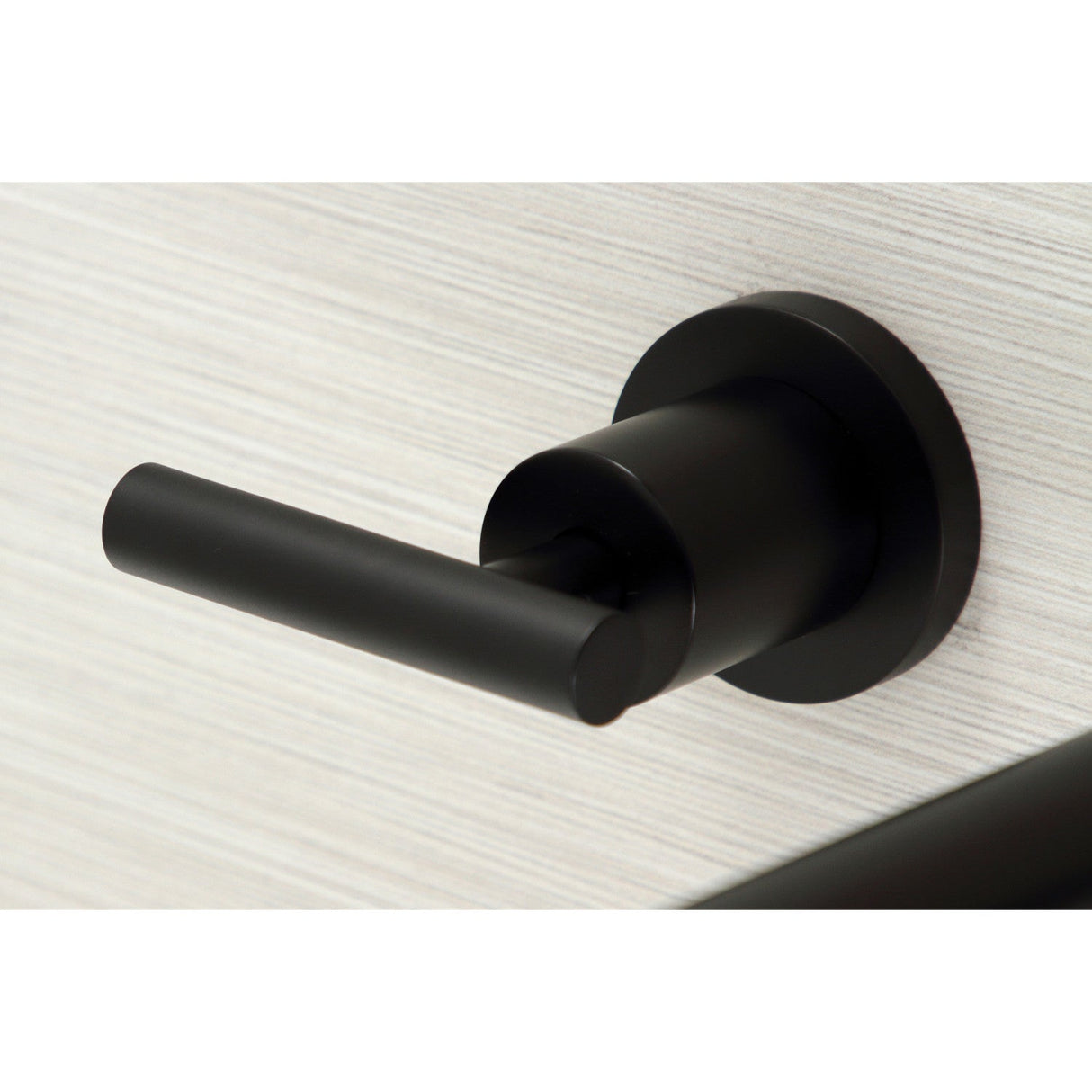 Manhattan KS8050CML Two-Handle 3-Hole Wall Mount Roman Tub Faucet, Matte Black