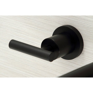 Manhattan KS8050CML Two-Handle 3-Hole Wall Mount Roman Tub Faucet, Matte Black