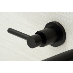 Concord KS8050DL Two-Handle 3-Hole Wall Mount Roman Tub Faucet, Matte Black