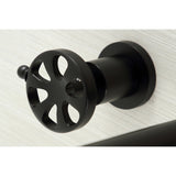 Belknap KS8050RX Two-Handle 3-Hole Wall Mount Roman Tub Faucet, Matte Black