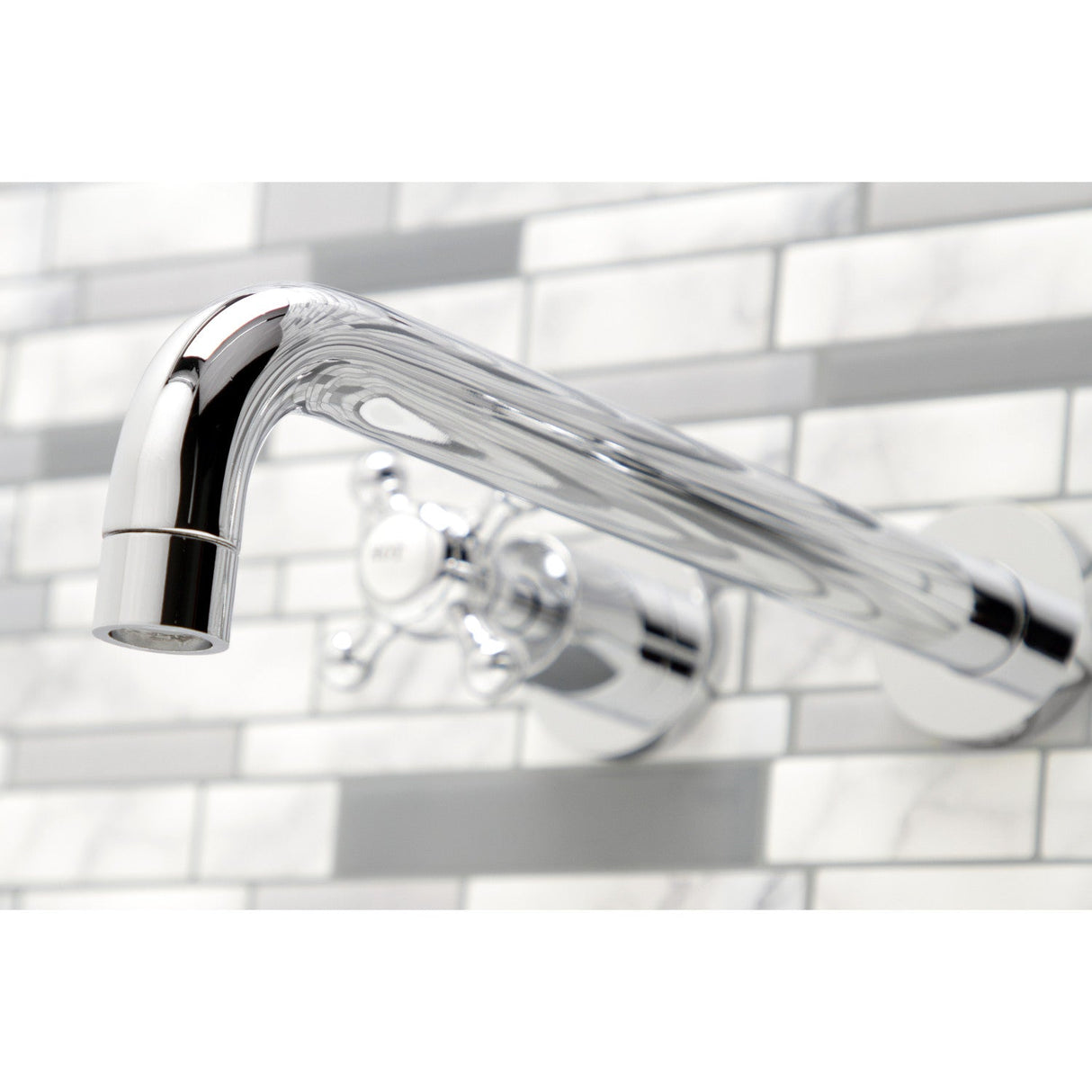 Metropolitan KS8051BX Two-Handle 3-Hole Wall Mount Roman Tub Faucet, Polished Chrome