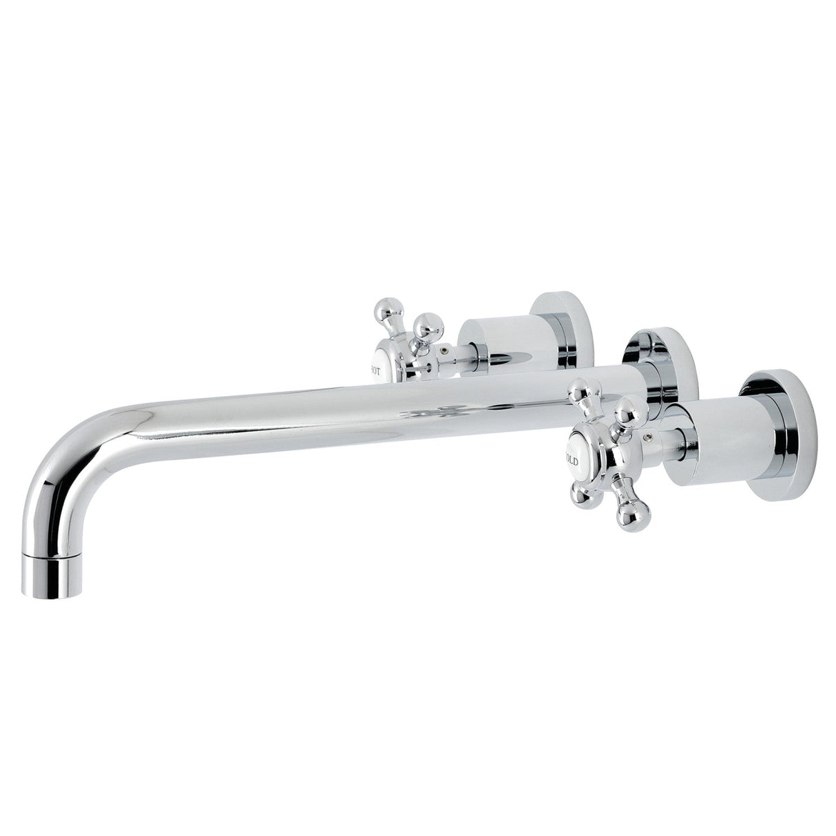 Metropolitan KS8051BX Two-Handle 3-Hole Wall Mount Roman Tub Faucet, Polished Chrome