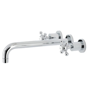 Metropolitan KS8051BX Two-Handle 3-Hole Wall Mount Roman Tub Faucet, Polished Chrome