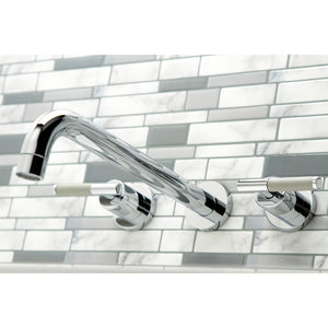 Kaiser KS8051CKL Two-Handle 3-Hole Wall Mount Roman Tub Faucet, Polished Chrome