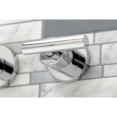 Manhattan KS8051CML Two-Handle 3-Hole Wall Mount Roman Tub Faucet, Polished Chrome