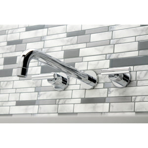 Manhattan KS8051CML Two-Handle 3-Hole Wall Mount Roman Tub Faucet, Polished Chrome