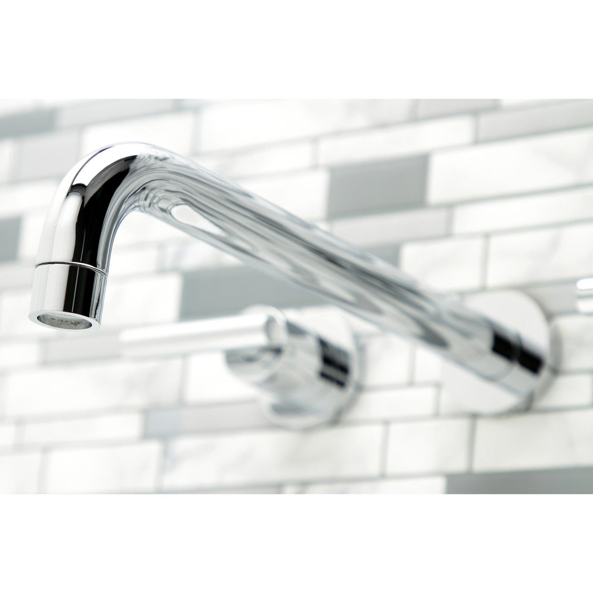 Manhattan KS8051CML Two-Handle 3-Hole Wall Mount Roman Tub Faucet, Polished Chrome