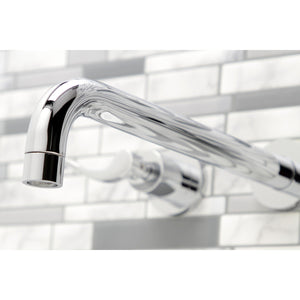NuWave KS8051DFL Two-Handle 3-Hole Wall Mount Roman Tub Faucet, Polished Chrome