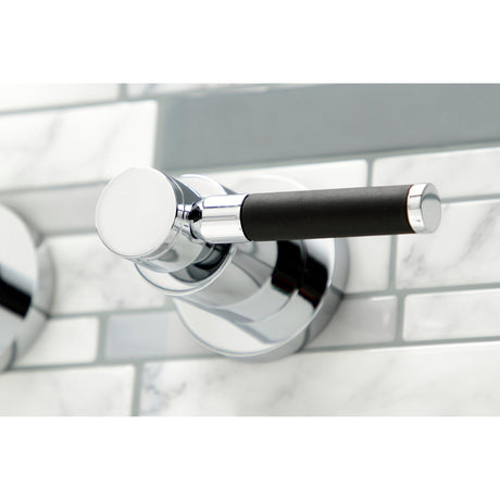 Kaiser KS8051DKL Two-Handle 3-Hole Wall Mount Roman Tub Faucet, Polished Chrome