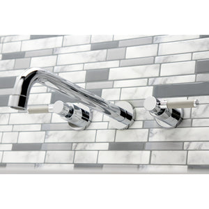 Kaiser KS8051DKL Two-Handle 3-Hole Wall Mount Roman Tub Faucet, Polished Chrome