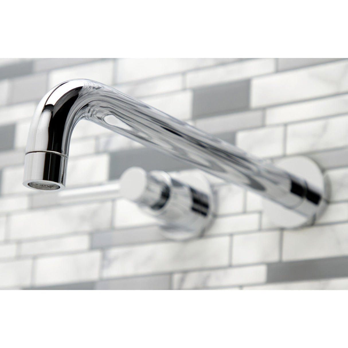 Concord KS8051DL Two-Handle 3-Hole Wall Mount Roman Tub Faucet, Polished Chrome