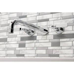 Whitaker KS8051KL Two-Handle 3-Hole Wall Mount Roman Tub Faucet, Polished Chrome