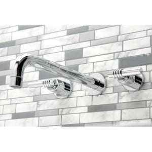 Milano KS8051ML Two-Handle 3-Hole Wall Mount Roman Tub Faucet, Polished Chrome