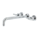 Milano KS8051ML Two-Handle 3-Hole Wall Mount Roman Tub Faucet, Polished Chrome