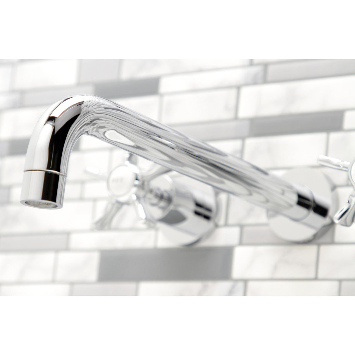 Hamilton KS8051NX Two-Handle 3-Hole Wall Mount Roman Tub Faucet, Polished Chrome