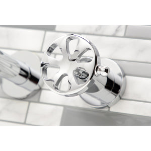 Belknap KS8051RX Two-Handle 3-Hole Wall Mount Roman Tub Faucet, Polished Chrome