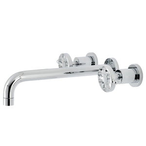 Belknap KS8051RX Two-Handle 3-Hole Wall Mount Roman Tub Faucet, Polished Chrome