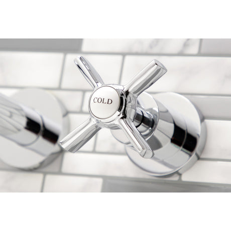 Millennium KS8051ZX Two-Handle 3-Hole Wall Mount Roman Tub Faucet, Polished Chrome