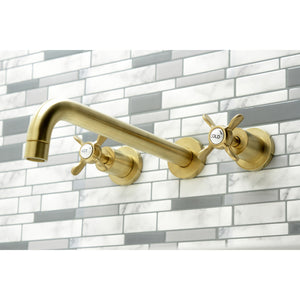 Essex KS8057BEX Two-Handle 3-Hole Wall Mount Roman Tub Faucet, Brushed Brass