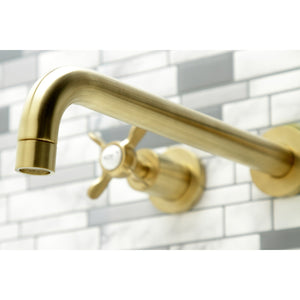 Essex KS8057BEX Two-Handle 3-Hole Wall Mount Roman Tub Faucet, Brushed Brass