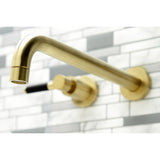 Kaiser KS8057DKL Two-Handle 3-Hole Wall Mount Roman Tub Faucet, Brushed Brass
