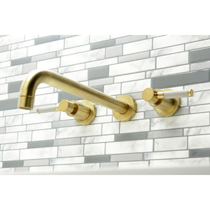 Kaiser KS8057DKL Two-Handle 3-Hole Wall Mount Roman Tub Faucet, Brushed Brass