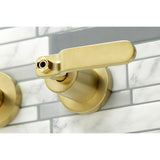 Whitaker KS8057KL Two-Handle 3-Hole Wall Mount Roman Tub Faucet, Brushed Brass