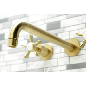 Hamilton KS8057NX Two-Handle 3-Hole Wall Mount Roman Tub Faucet, Brushed Brass