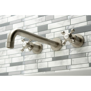 Metropolitan KS8058BX Two-Handle 3-Hole Wall Mount Roman Tub Faucet, Brushed Nickel