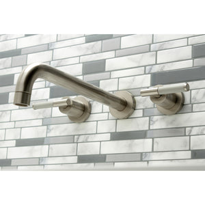 Kaiser KS8058CKL Two-Handle 3-Hole Wall Mount Roman Tub Faucet, Brushed Nickel