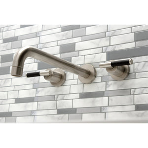 Kaiser KS8058CKL Two-Handle 3-Hole Wall Mount Roman Tub Faucet, Brushed Nickel