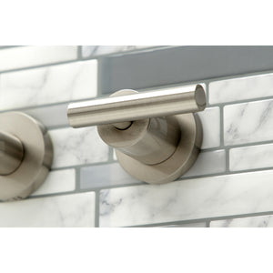 Manhattan KS8058CML Two-Handle 3-Hole Wall Mount Roman Tub Faucet, Brushed Nickel