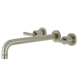 Manhattan KS8058CML Two-Handle 3-Hole Wall Mount Roman Tub Faucet, Brushed Nickel