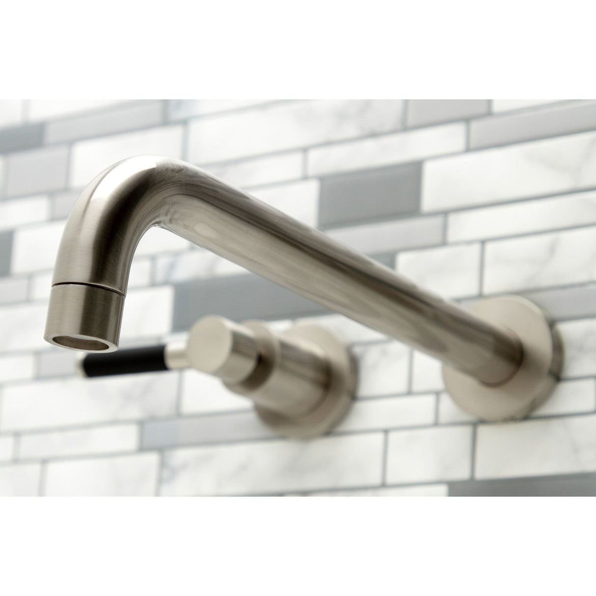 Kaiser KS8058DKL Two-Handle 3-Hole Wall Mount Roman Tub Faucet, Brushed Nickel