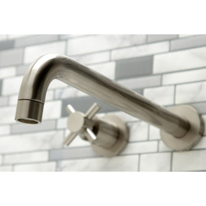 Concord KS8058DX Two-Handle 3-Hole Wall Mount Roman Tub Faucet, Brushed Nickel