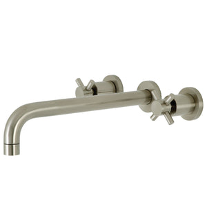 Concord KS8058DX Two-Handle 3-Hole Wall Mount Roman Tub Faucet, Brushed Nickel