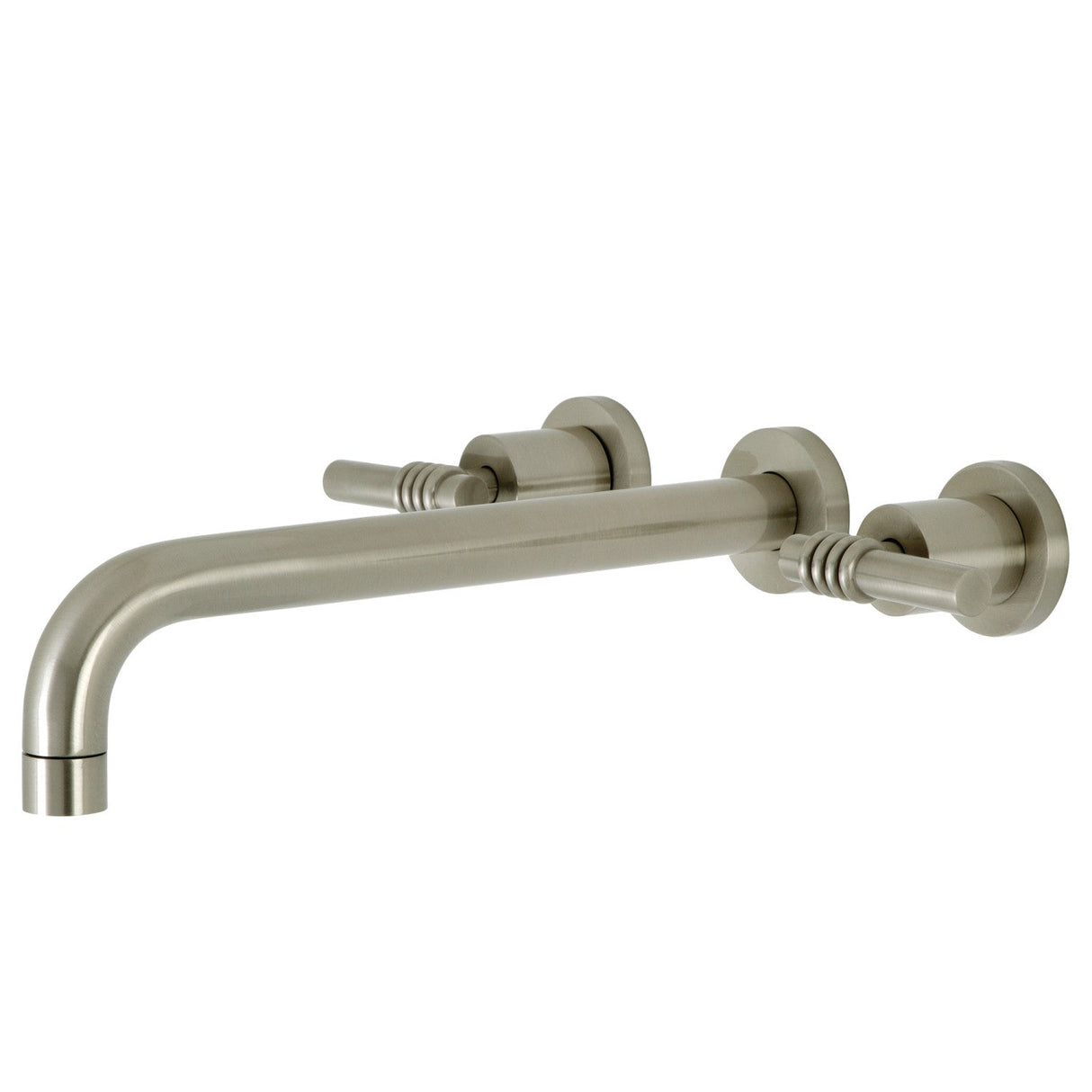 Milano KS8058ML Two-Handle 3-Hole Wall Mount Roman Tub Faucet, Brushed Nickel